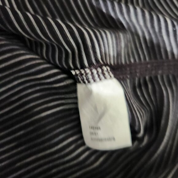 Tek Gear Womens Shirt XXL Striped Long-Sleeve Performance Black White Polyester - Picture 5 of 11